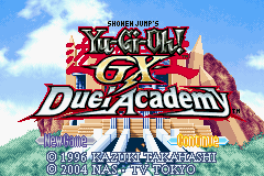 Yu-Gi-Oh! GX - Duel Academy Title Screen